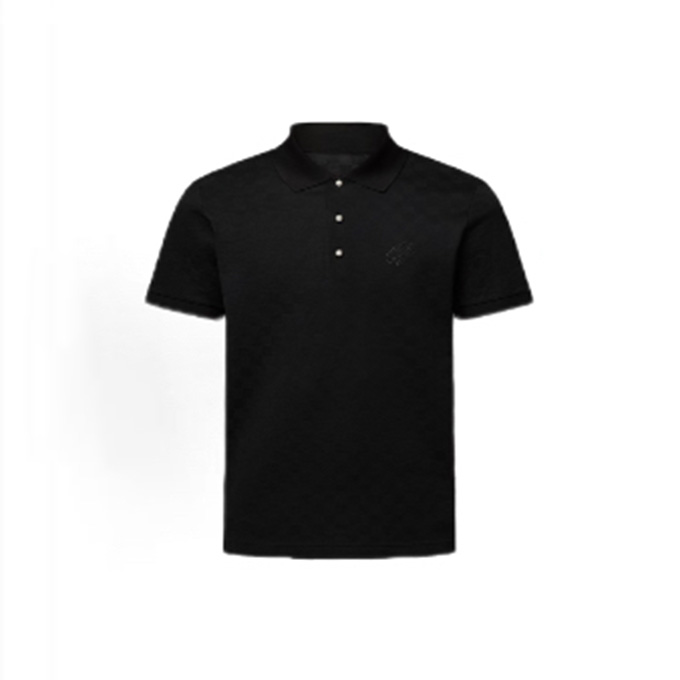 lv louis vuitton monogram jacquard polo shirt